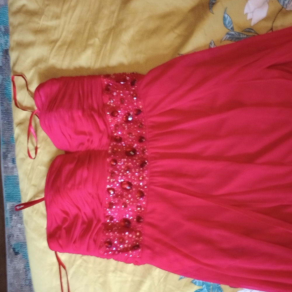 Strapless Betsy and Adam gown
